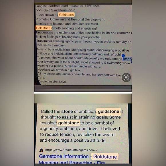 sandstone Pendant Artisan Sterling Silver Plated Goldstone tribal India new big! - Picture 3 of 3